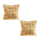 SOGA 2X 50cm Throw Pillow Coffee with Rabbit  Square Cushion for Living Room Home Decor