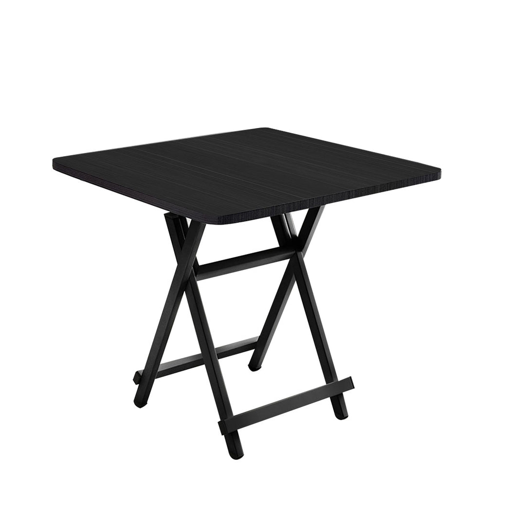 SOGA Black Folding Dining Table