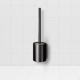 SOGA 27cm Wall-Mounted Toilet Brush with Holder Bathroom Cleaning Scrub Black