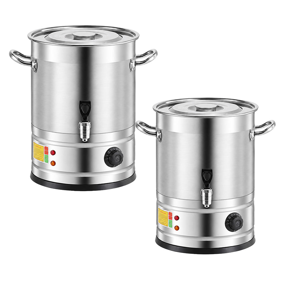 SOGA 2 Pack 33L 2200W Stainless Steel Commercial Hot Water Urns