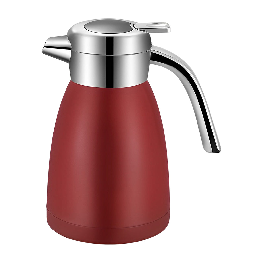 SOGA 1.8L Stainless Steel Kettle Insulated Vacuum Flask Water Coffee Jug Thermal Red