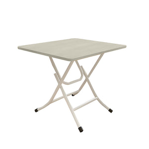 SOGA Wood-Colored Dining Table Portable Square Surface Space Saving Folding Desk Home Decor
