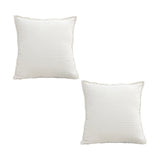 SOGA 2-Pack 50cm Beige Corduroy Wabi-Sabi Striped Throw Pillows