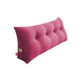 SOGA 120cm Crabapple Red Triangular Wedge Bed Pillow Headboard Backrest Bedside Tatami Cushion Home Decor