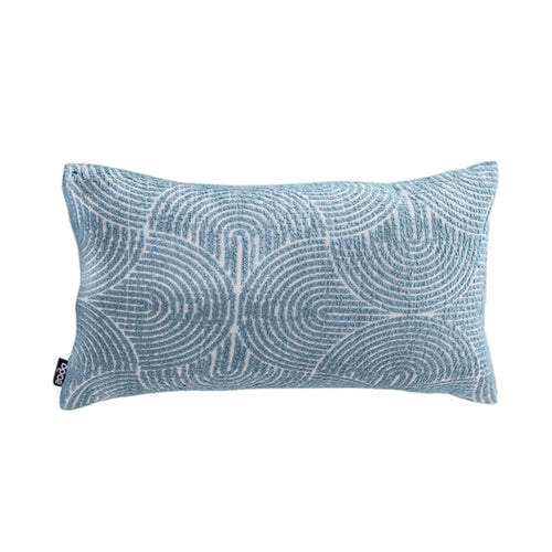 SOGA 35cm Blue Throw Pillow Geometric Indoor and Outdoor Corded for Home Decor