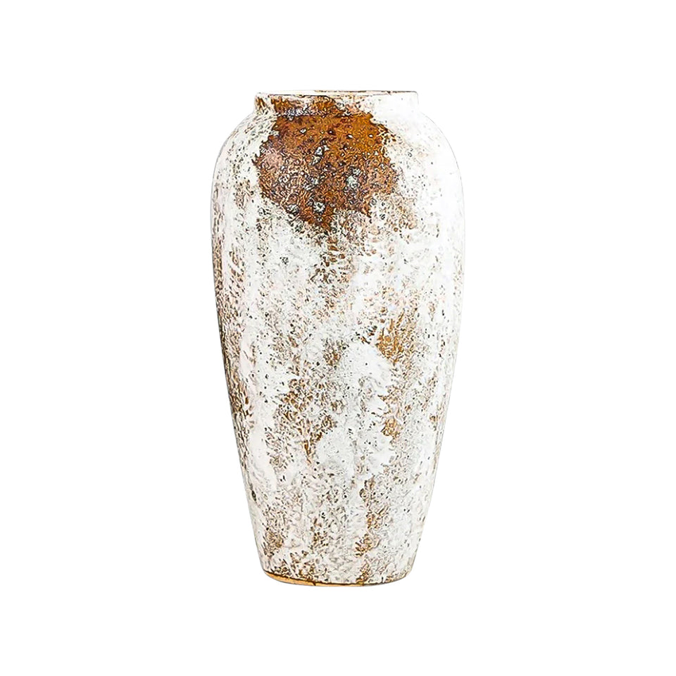 SOGA 35x17 Gradient White Large Ceramic Flower Vase Elegant Living Room Home Decor