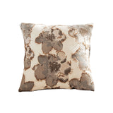 SOGA 50cm Square Vintage Decorative Embroidered Floral Throw Pillow