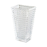 SOGA 28cm Handcrafted Clear Glass Vase Classic Design for Home Decor