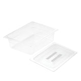 SOGA 100mm Clear Gastronorm GN Pan 1/2 Food Tray Storage with Lid