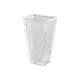 SOGA 22.5cm Handcrafted Clear Glass Vase Classic Design for Home Decor