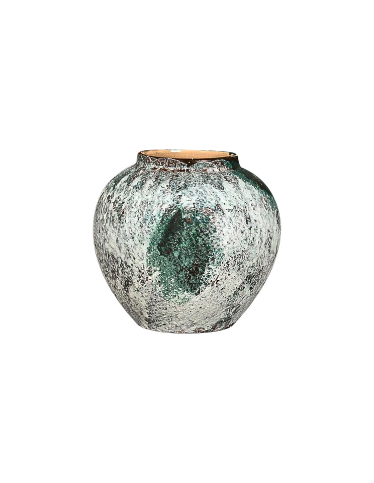 SOGA 21x22cm Green Small Ceramic Flower Vase Elegant Living Room Home Decor