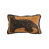 SOGA 30cm Stylish Golden Yellow Black Leopard Pattern Throw Pillow