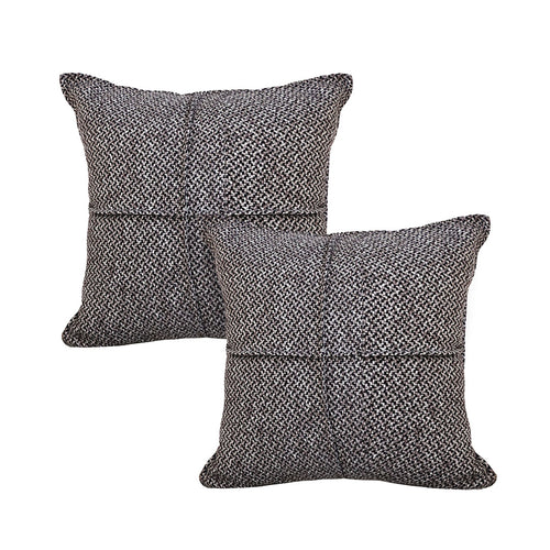 SOGA 2X 45cm Modern Herringbone Textured Woven Square Throw Pillow