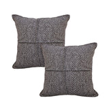 SOGA 2X 45cm Modern Herringbone Textured Woven Square Throw Pillow