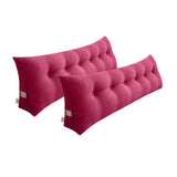 SOGA 2X 180cm Crabapple Red Triangular Wedge Bed Pillow Headboard Backrest Bedside Tatami Cushion Home Decor
