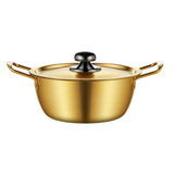 SOGA 16cm Vibrant Yellow Ramen Pot with Lid