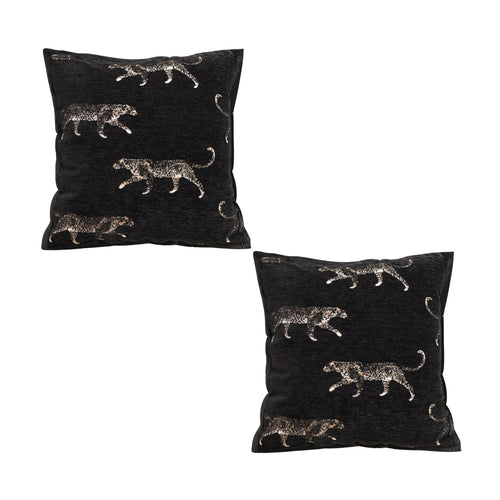 SOGA 2X 50cm Black Throw Pillow Elegant Decorative Cushion Living Room Modern Home Decor