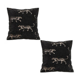 SOGA 2X 50cm Black Throw Pillow Elegant Decorative Cushion Living Room Modern Home Decor