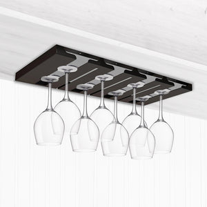 SOGA 33.3cm Wine Glass Holder Hanging Stemware Storage Organiser Kitchen Bar Restaurant Decoration