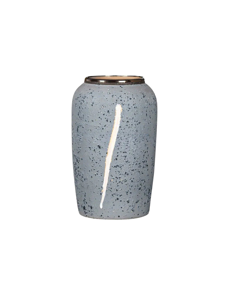 SOGA 30x19cm Grey Medium Ceramic Flower Vase Elegant Living Room Home Decor