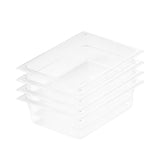 SOGA 4-Pack 100mm Clear Gastronorm 1/2 GN Pans