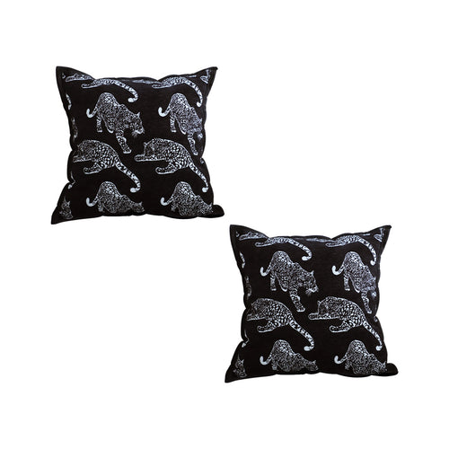 SOGA 2X 45cm Throw Pillow Black Leopard Light Luxury Decorative Cushion for Living Room