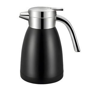 SOGA 1.2L Stainless Steel Water Bottle Insulated Vacuum Flask Coffee Jug Thermal Black