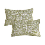 SOGA 2X 35cm Modern Olive Green Speckled Pattern Textured Throw Pillow