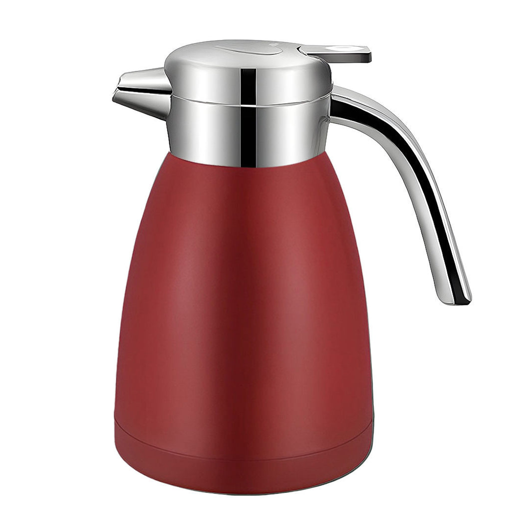 SOGA 2.2L Stainless Steel Water Bottle Insulated Vacuum Flask Coffee Jug Thermal Red