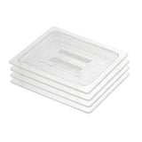 SOGA Clear Gastronorm 1/2 GN Lid Food Tray Top Cover Bundle of 4