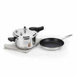 SOGA Kitchenware Bundle – 5L Stainless Steel Pressure Cooker & 28cm Non-Stick Fry Pan