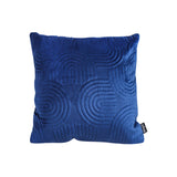 SOGA 50cm Blue Textured Geometric Pattern Decorative Throw Pillow