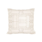 SOGA 45cm Bohemian Cream Tufted Grid Pattern Decorative Throw Pillow