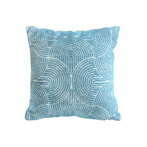 SOGA 50cm Blue Throw Pillow Geometric Indoor and Outdoor Corded for Home Decor