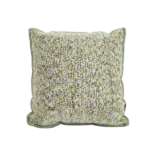 SOGA Woven Cushion 45cm Green Yellow Multi-Color Textured Decorative Throw Pillow