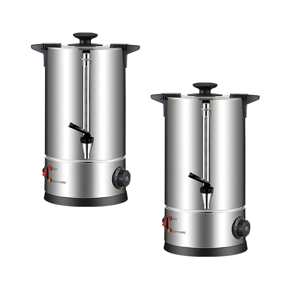 SOGA 2X Electric Water Boiler – 10L Stainless Steel Hot Water Urn