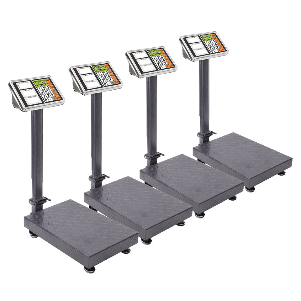SOGA 4X Electronic Digital Platform Scale Postal Weight Black 150kg