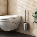 SOGA 27cm Wall-Mounted Toilet Brush –Dark Grey with Drain Holes