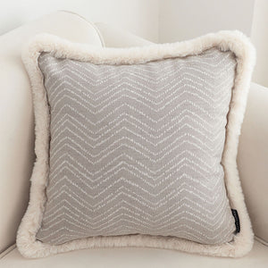 SOGA 45cm Wabi-sabi Herringbone Square Throw Pillow