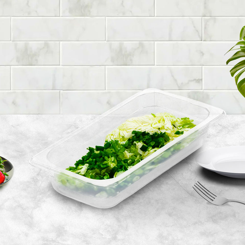 SOGA 2-Pack 65mm Clear Gastronorm 1/3 GN Pans