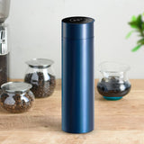 SOGA 500ML Stainless Steel Smart LCD Thermometer Display Bottle Vacuum Flask Thermos Blue