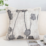 SOGA 2X 45cm Modern Gray Floral Stem Pattern Contemporary Throw Pillow