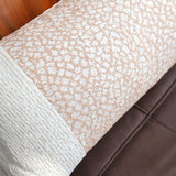 SOGA 35cm Modern Beige Color Block Textured Decorative Throw Pillow