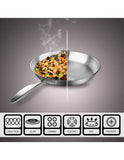SOGA Stainless Steel Induction Fry Pan Set 22cm & 34cm