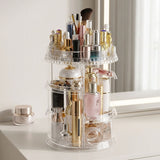 SOGA 360 Degree Rotating Makeup Organiser Cosmetics Holder Display Stand Skincare Home Decor