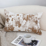 SOGA 35cm Rustic Weathered Paint Effect Decorative Lumbar Throw Pillow
