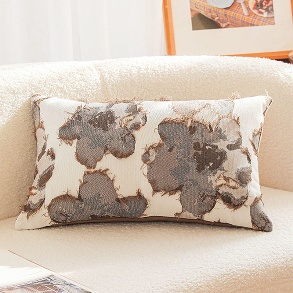 SOGA 2X 35cm Rectangular Vintage Decorative Embroidered Floral Throw Pillow