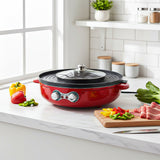 SOGA 2X 2-in-1 42CM Electric Hot Pot BBQ Grill Maifan Stone Non-Stick Coating 2100W