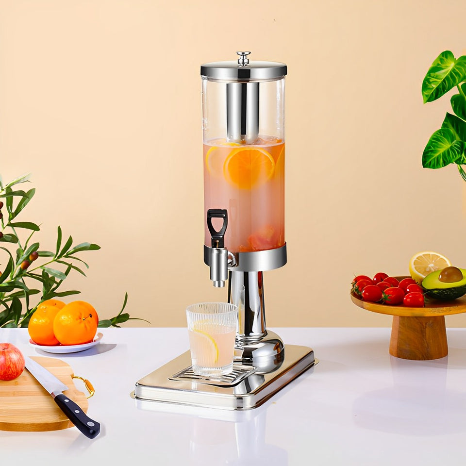 SOGA 3L Stainless Steel Beverage Dispenser with Ice Cylinder