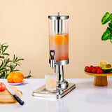 SOGA 3L Stainless Steel Beverage Dispenser with Ice Cylinder